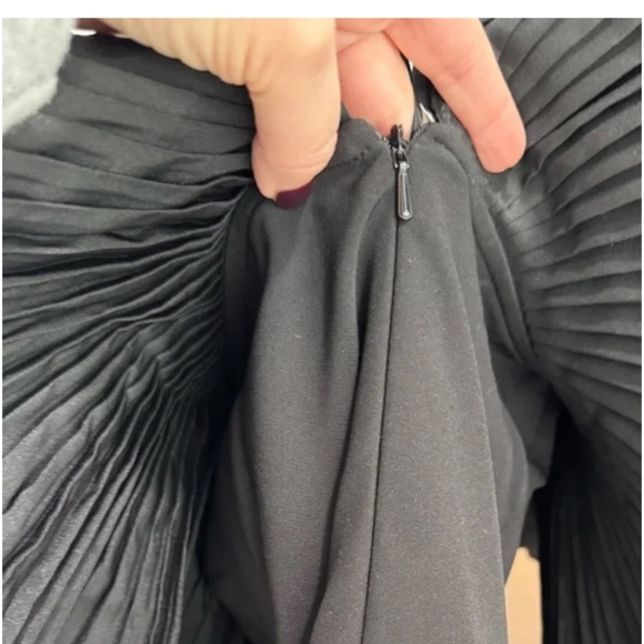 Rene Ruiz ruffle one shoulder floor length dress gown - worn once - Picture 4 of 7